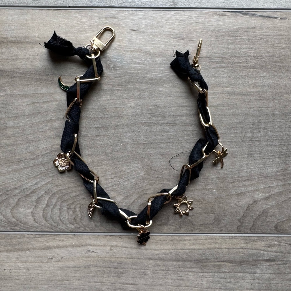 Black and Gold Charm Phone Case Accessory